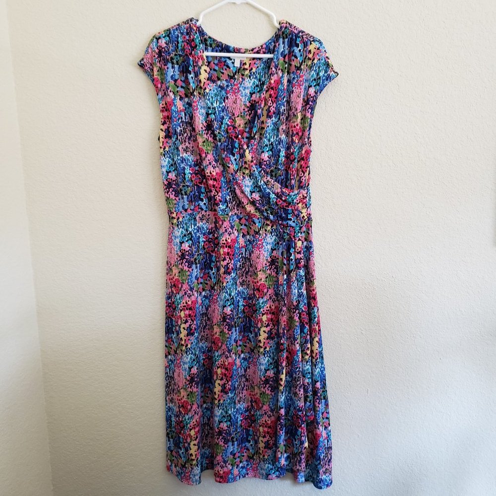 Talbots Floral Wrap Dress XL